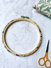 Liberty Print Decorative Embroidery Hoop, Fabric covered Embroidery Hoop.