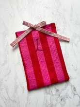 Fabric quilted, personalised Book Sleeve