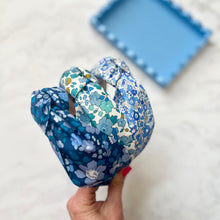 Liberty Betsy Knotted Headband in Blue Florals