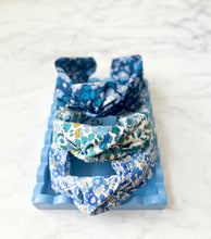 Liberty Betsy Knotted Headband in Blue Florals