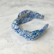 Liberty Betsy Knotted Headband in Blue Florals