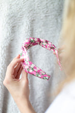 Liberty Betsy Knotted Headband in Blue Florals