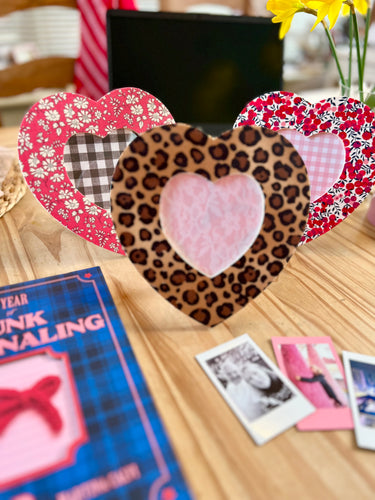 Heart Shaped Liberty Photo Frame, Valentine Gift, Galentines gift
