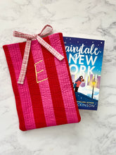 Fabric quilted, personalised Book Sleeve