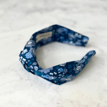 Liberty Betsy Knotted Headband in Blue Florals