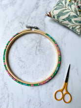 Liberty Print Decorative Embroidery Hoop, Fabric covered Embroidery Hoop.