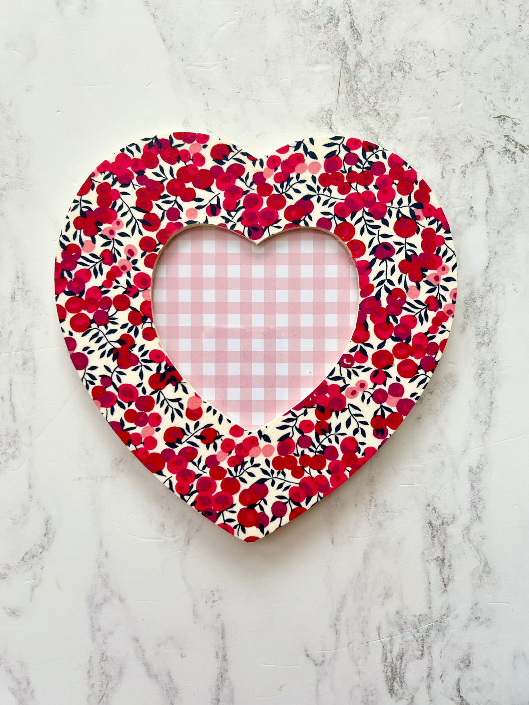 Heart Shaped Liberty Photo Frame, Valentine Gift, Galentines gift