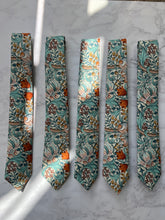 William Morris Golden Lily Neck Tie, Wedding Tie