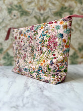 Liberty Wild Flowers zipped cosmetic bag