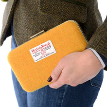 Mustard Harris Tweed Clutch Bag