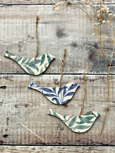 William Morris Bird Decorations