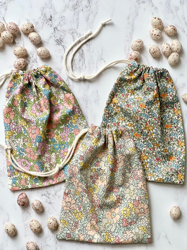 Liberty Floral Drawstring Bag