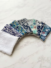 Liberty print Re Usable Face Wipes- Blue collection