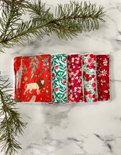 Christmas Liberty print Re Usable Face Wipes