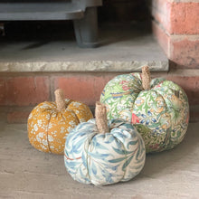 Fabric handmade pumpkins, in a selction of sizes made from Liberty and William Morris prints, autumn decor