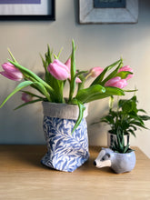 William Morris Fabric storage basket, planter, vase